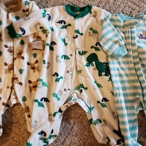 3 month fleece sleepers